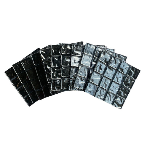 Mosaic Tiles - 10 x sheets of Silver Luster 20x20mm