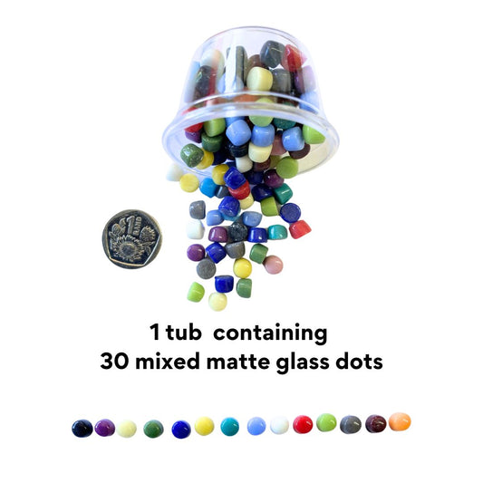 Matte Glass Mini Dots (1 tub)