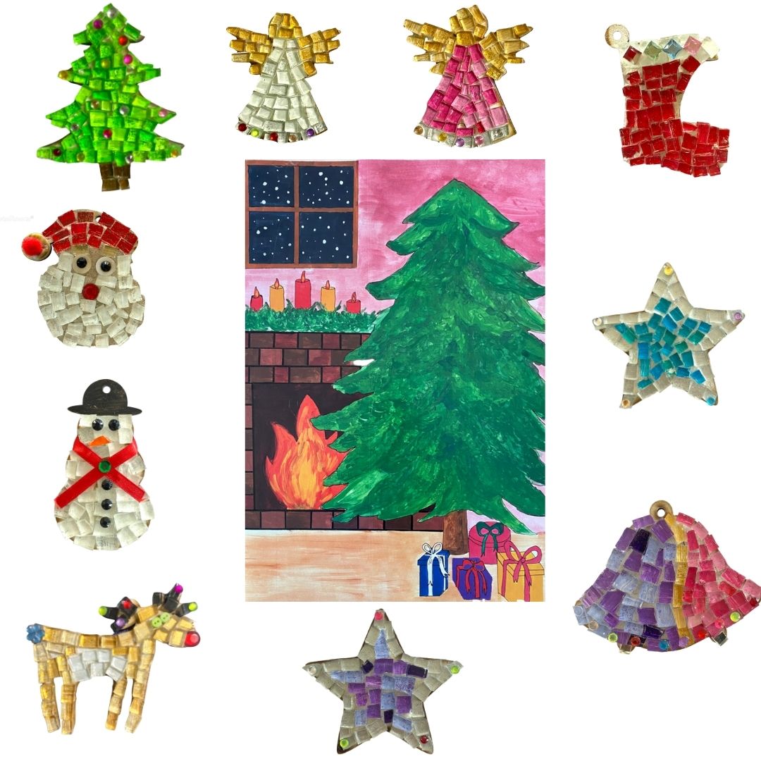 Mosaic Craft Kit - Christmas