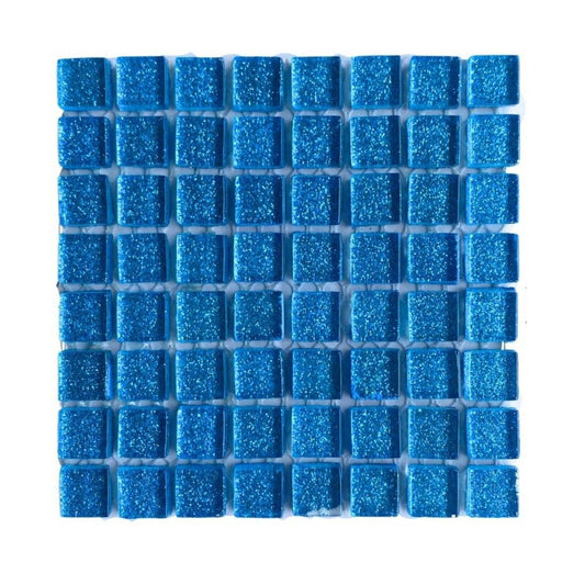 Mosaic Tiles - Single Sheet Ocean Turquoise 10x10mm