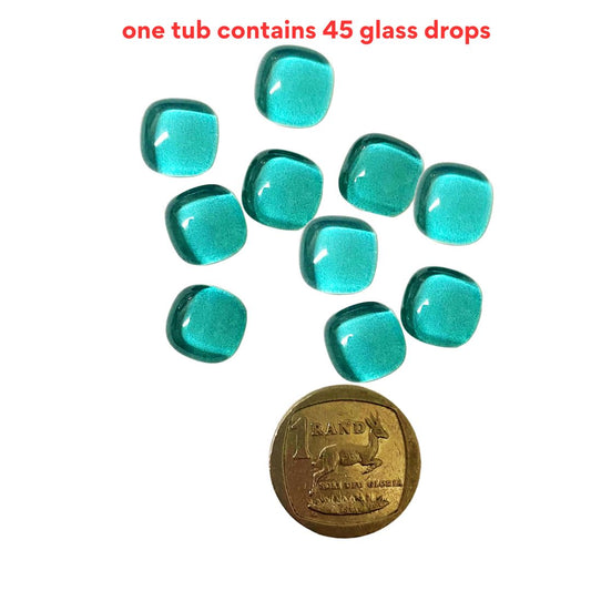 Turquoise Glass Drops