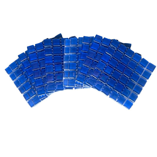 Mosaic Tiles - 10 x sheets of Pearl Blue 15x15mm