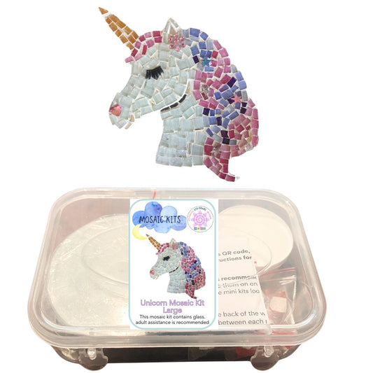 Mosaic Craft Kit - Unicorn Pink and Purple (Large)