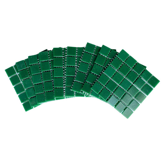 Mosaic Tiles - 10 x sheets of Green Matt 20x20mm