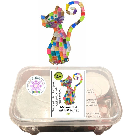 Mosaic Craft Kit with Magnet- Cat (Small)