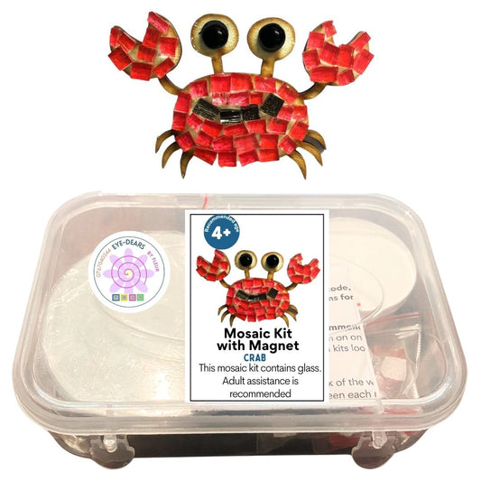 Mosaic Craft Kit with Magnet - Crab (Small)