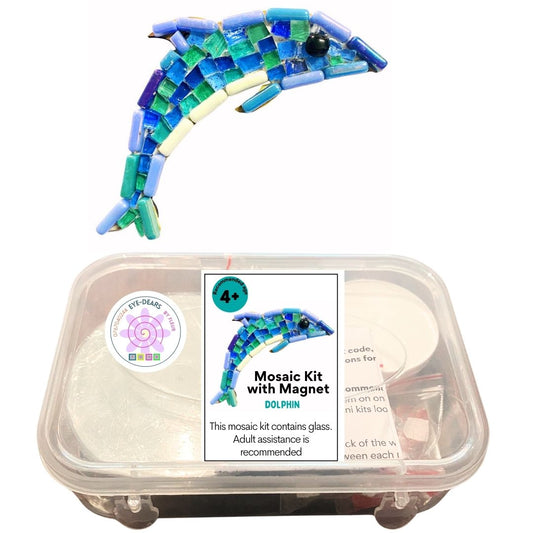 Mosaic Craft Kit with Magnet- Dolphin (Small)