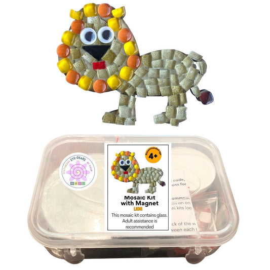 Mosaic Craft Kit with Magnet- Lion (Small)