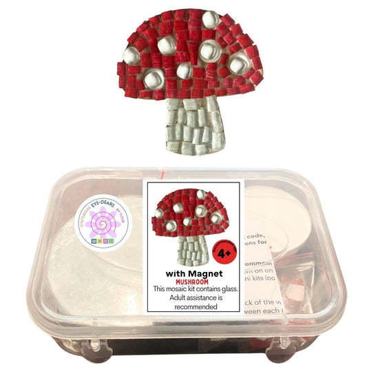 Mosaic Craft Kit with Magnet- Mushroom (Small)