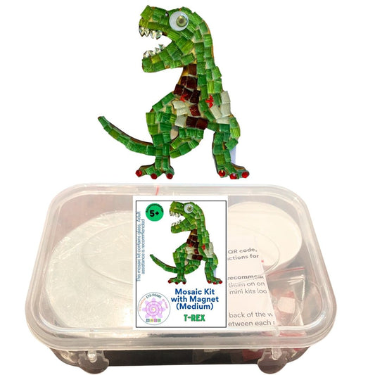 Mosaic Craft Kit with Magnet - T-Rex Dinosaur (Medium)