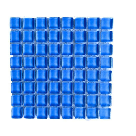 Mosaic Tiles - Single Sheet Sky Blue Glass 10x10mm