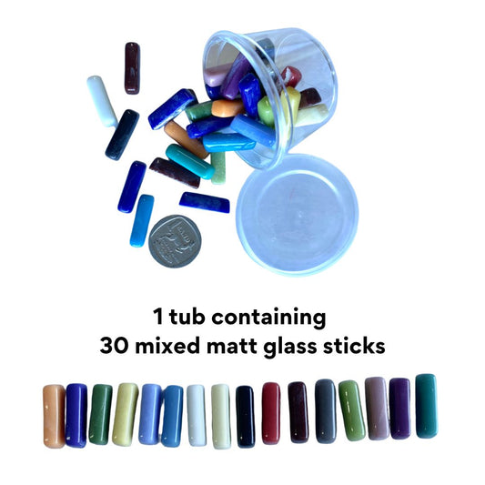 Matte Glass Sticks (1 tub)