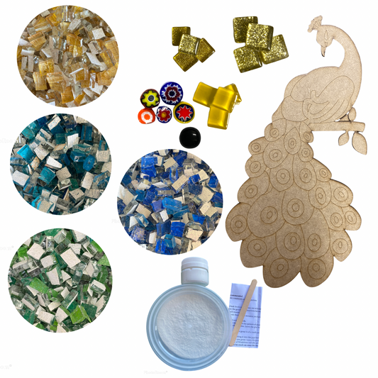 Mosaic Craft Kit - Peacock (Large)