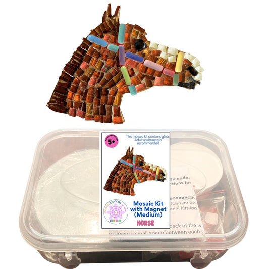 Mosaic Craft Kit with Magnet - Horse (Medium)