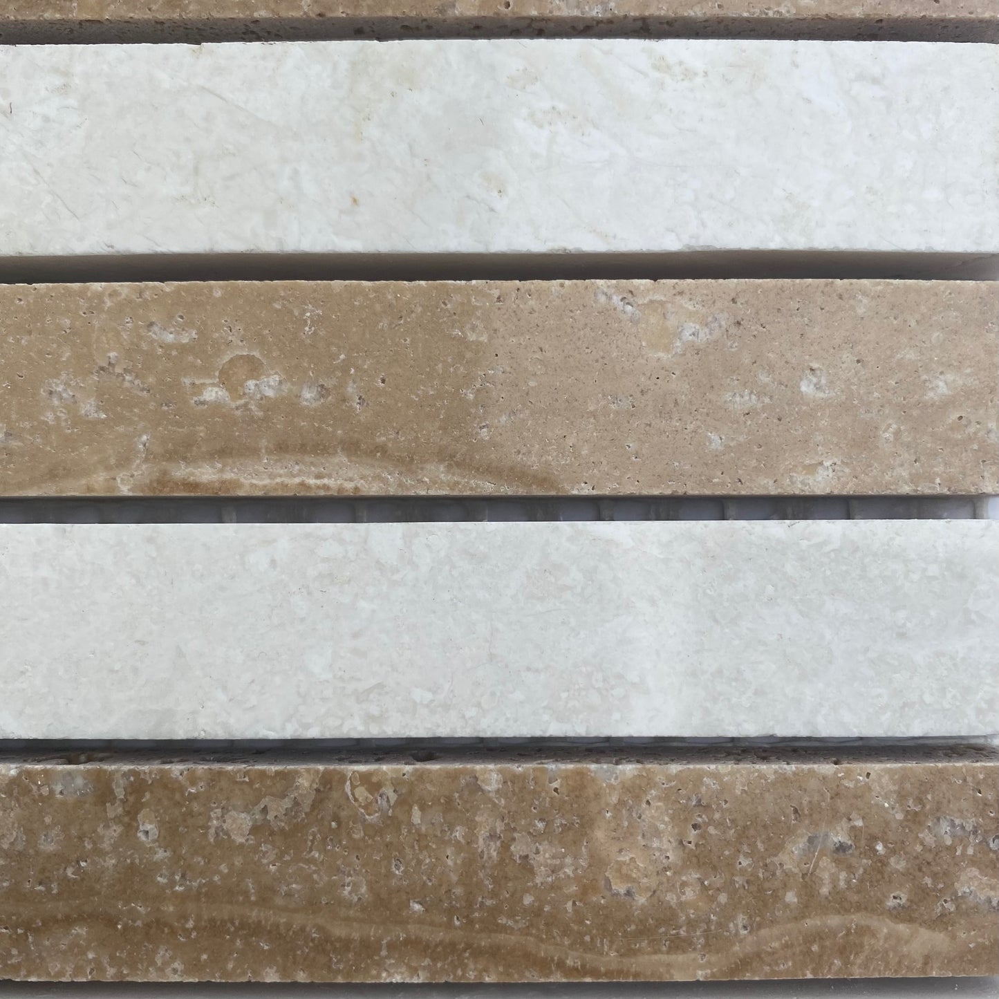 Decor Tiles - Polished Marble Mix - White and Caramel