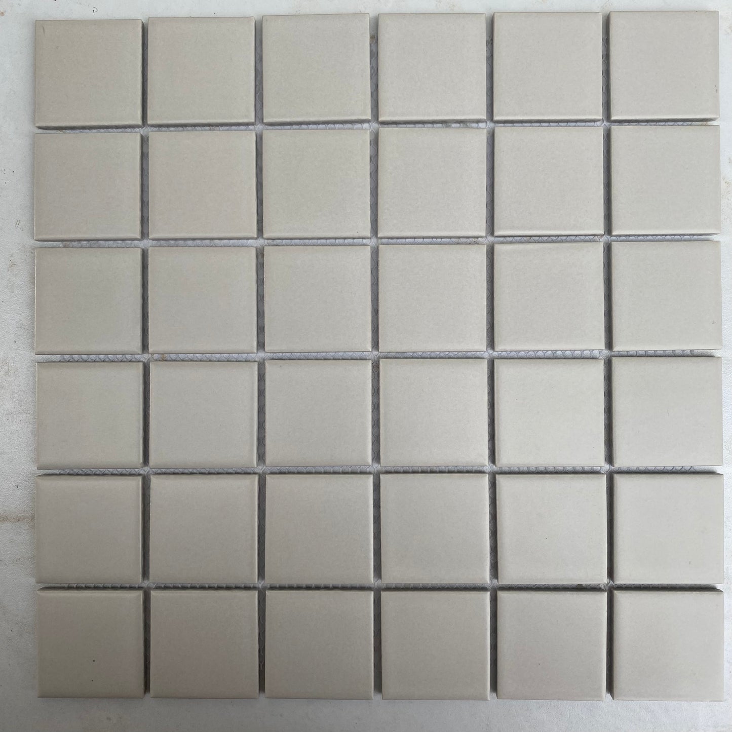 Decor Tiles -Glazed Mosaic Matt Light Grey