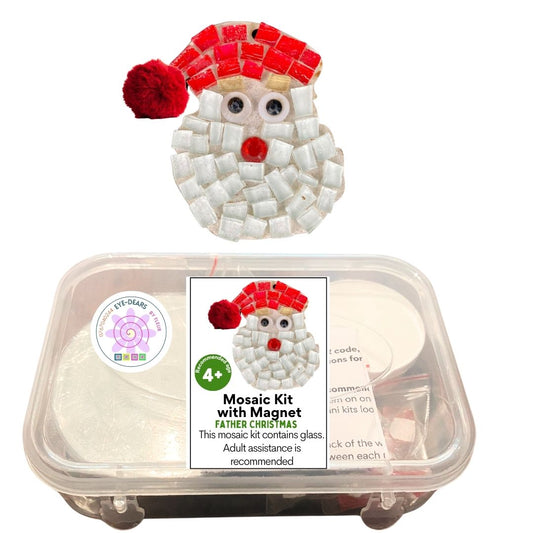 Mosaic Craft Kit with Magnet - Father Christmas (Small)