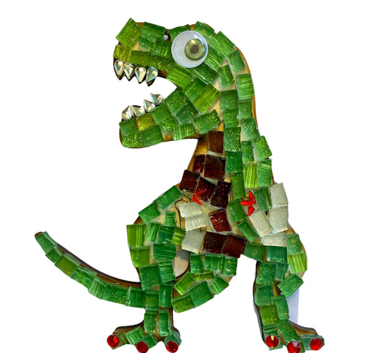 Mosaic Craft Kit with Magnet - T-Rex Dinosaur (Medium)