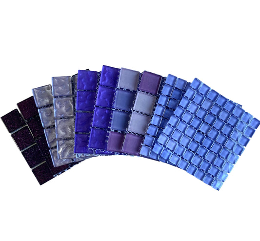 Mosaic Tiles - 10 x sheets of Just Purple