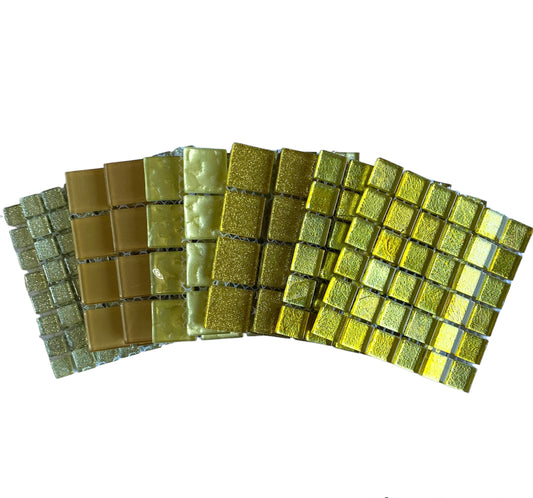 Mosaic Tiles - 10 x sheets of Just Gold