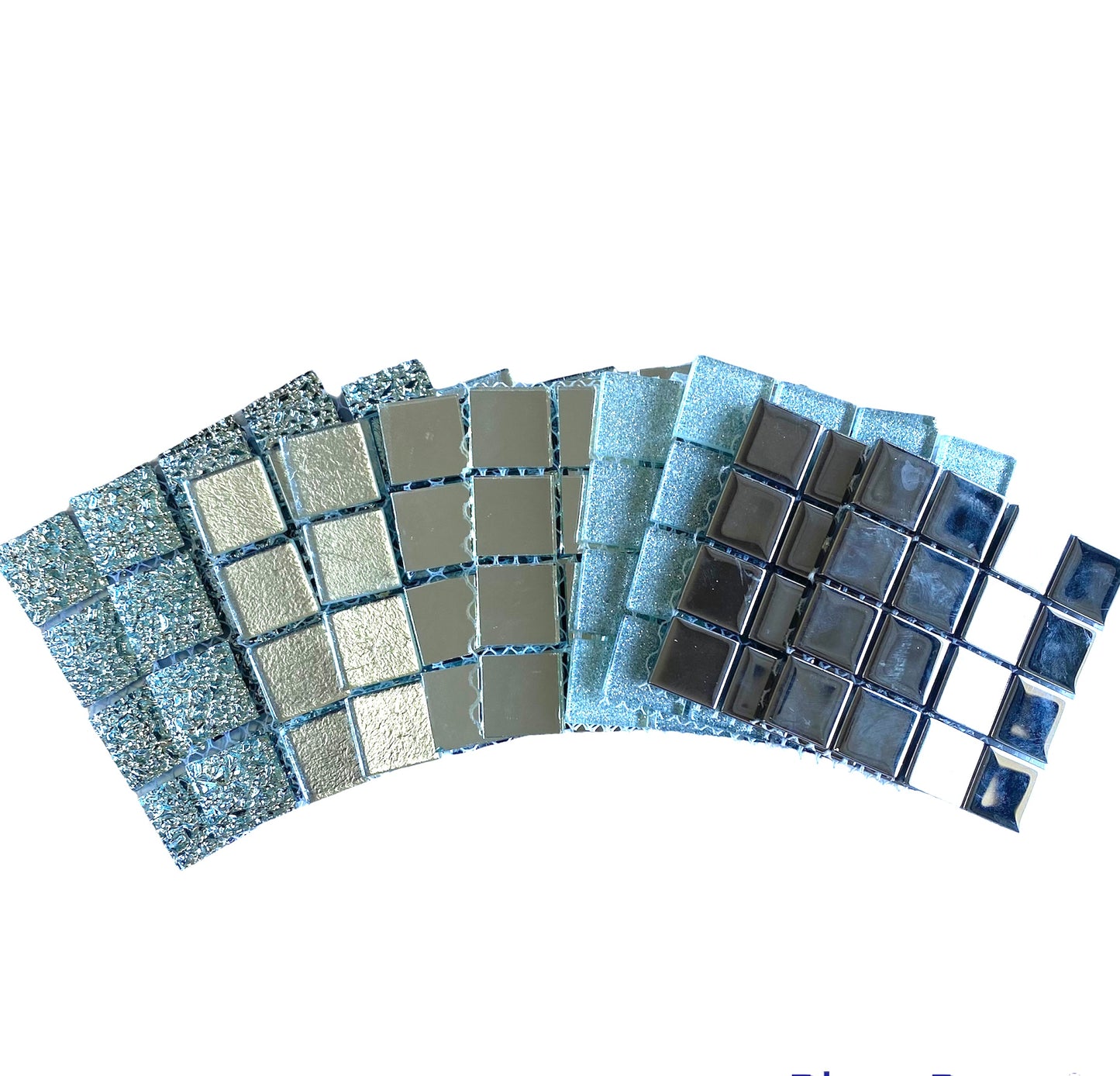 Mosaic Tiles - 10 x sheets of Just Silver