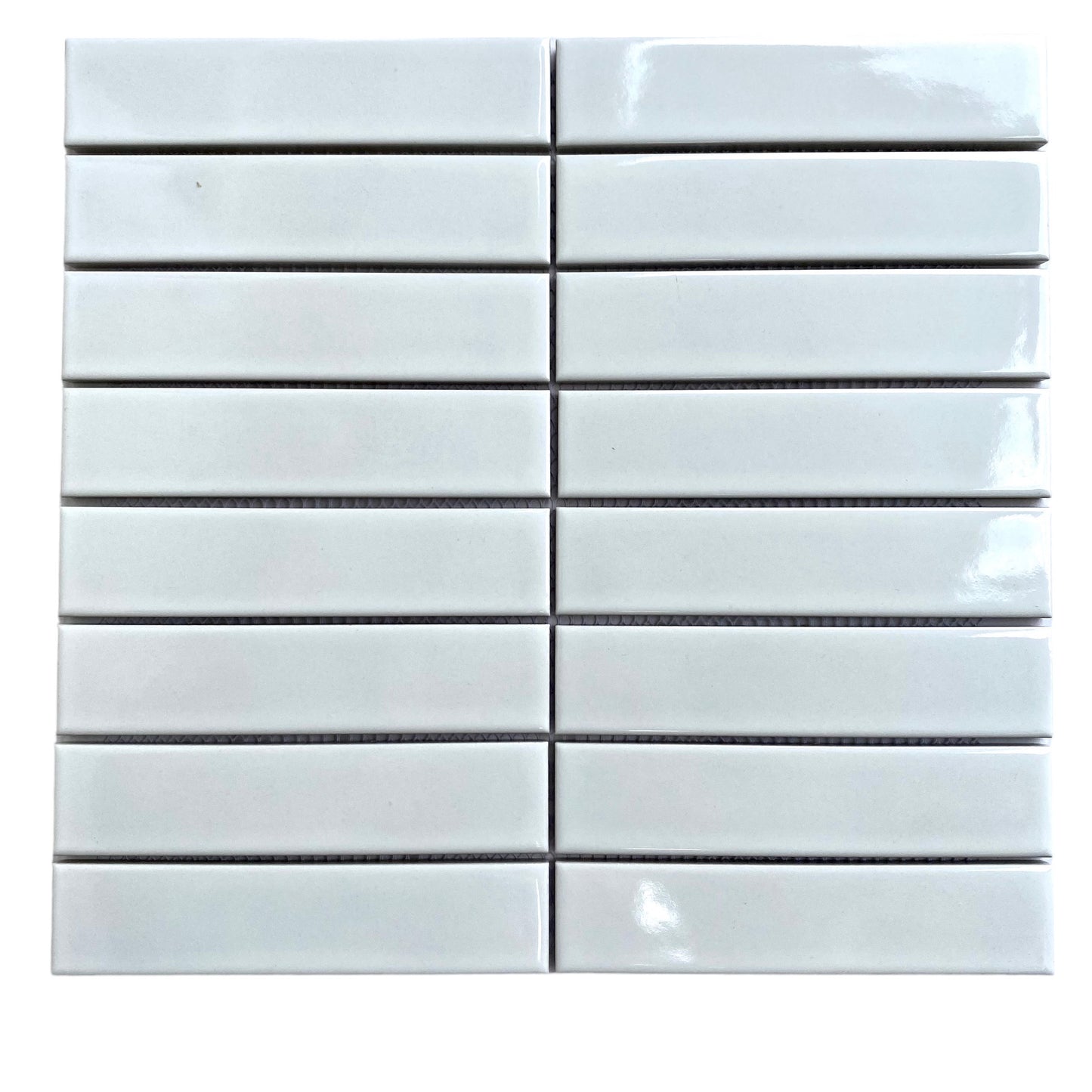 Decor Tiles -Glazed Mosaic Strip White