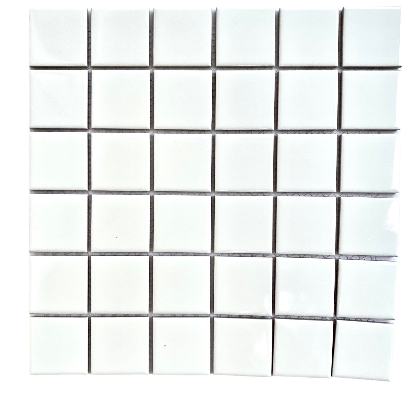 Decor Tiles -Glazed Mosaic Shiny White