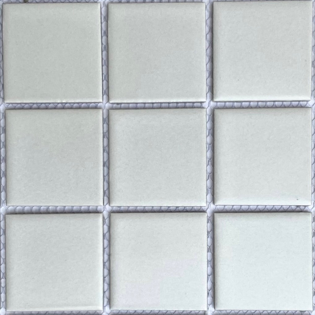 Decor Tiles -Glazed Mosaic Matt White