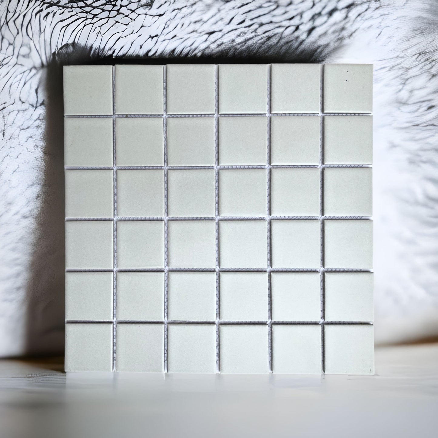 Decor Tiles -Glazed Mosaic Matt White