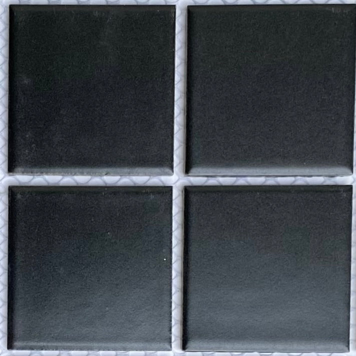 Decor Tiles -Glazed Mosaic Matt Black