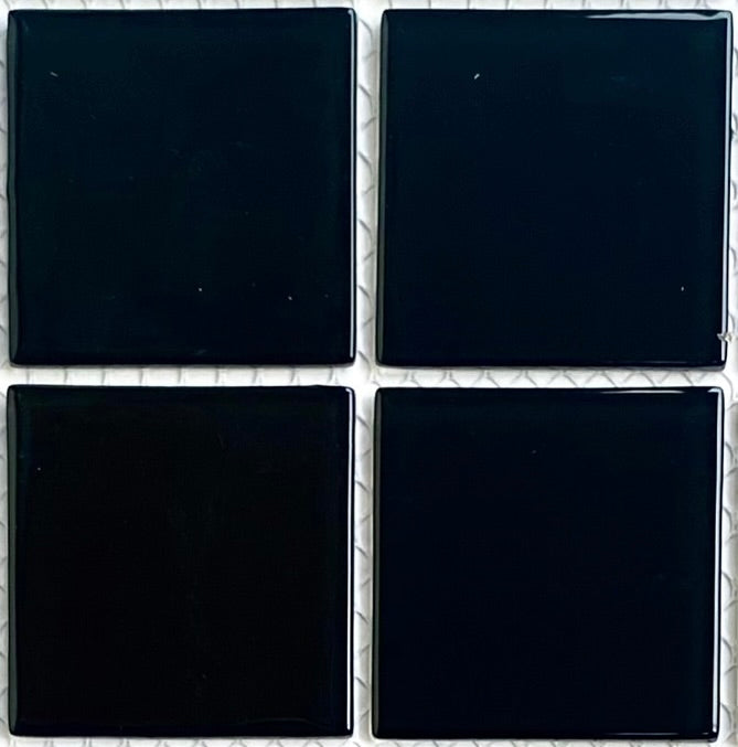 Decor Tiles -Glazed Mosaic Shiny Black