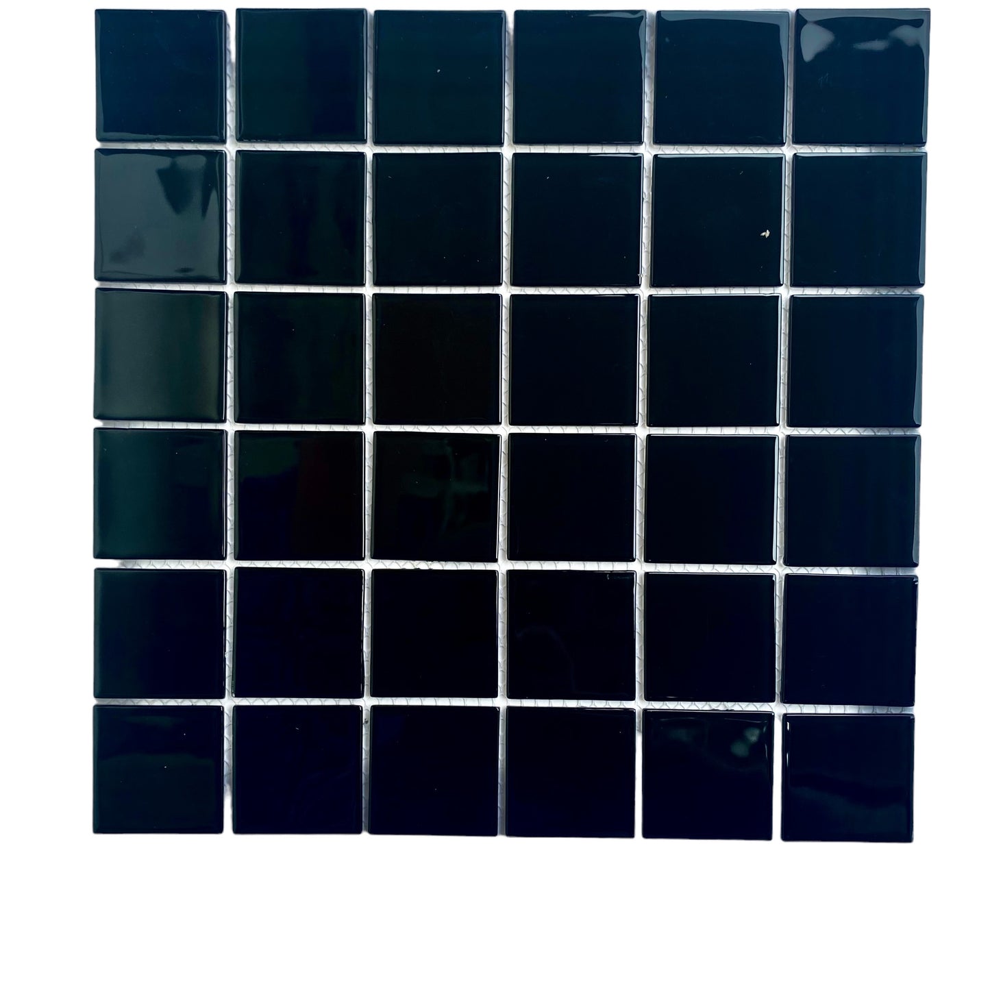 Decor Tiles -Glazed Mosaic Shiny Black