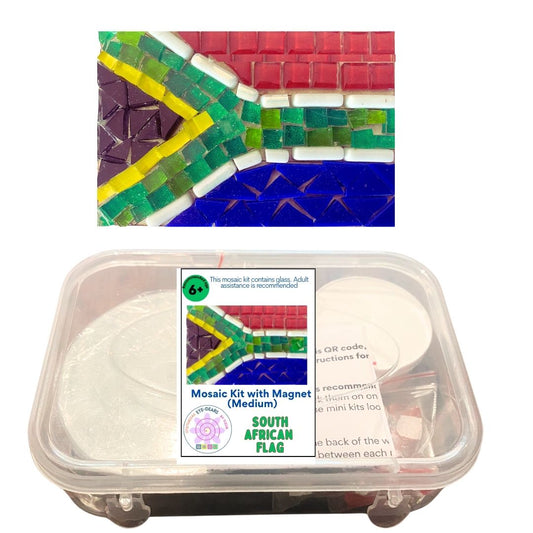 Mosaic Craft Kit with Magnet - South African Flag (Medium)