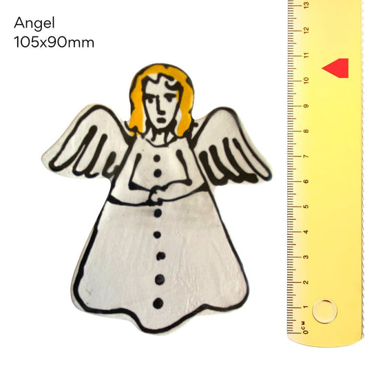 Angel - pottery (105x90mm)