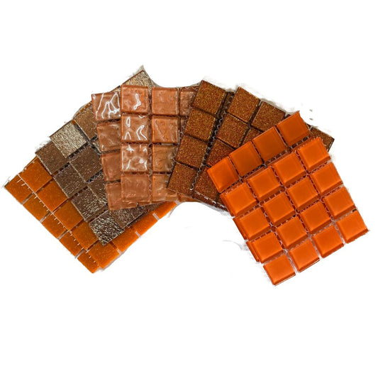 Mosaic Tiles -10 x sheets of Just Orange