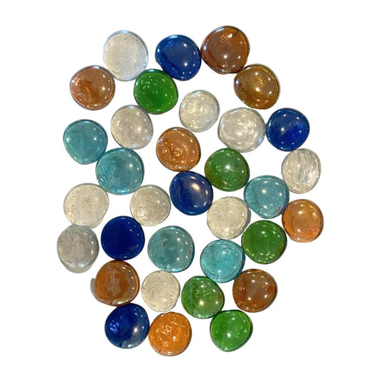 Large glass pebbles for crafting