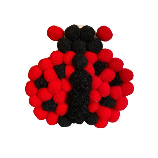 Pom-Pom Art - Ladybug