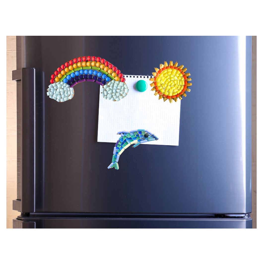 Mosaic Craft Kit with Magnet - Rainbow (Medium)