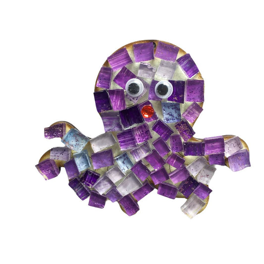 Mosaic Craft Kit with Magnet- Octopus (Small)