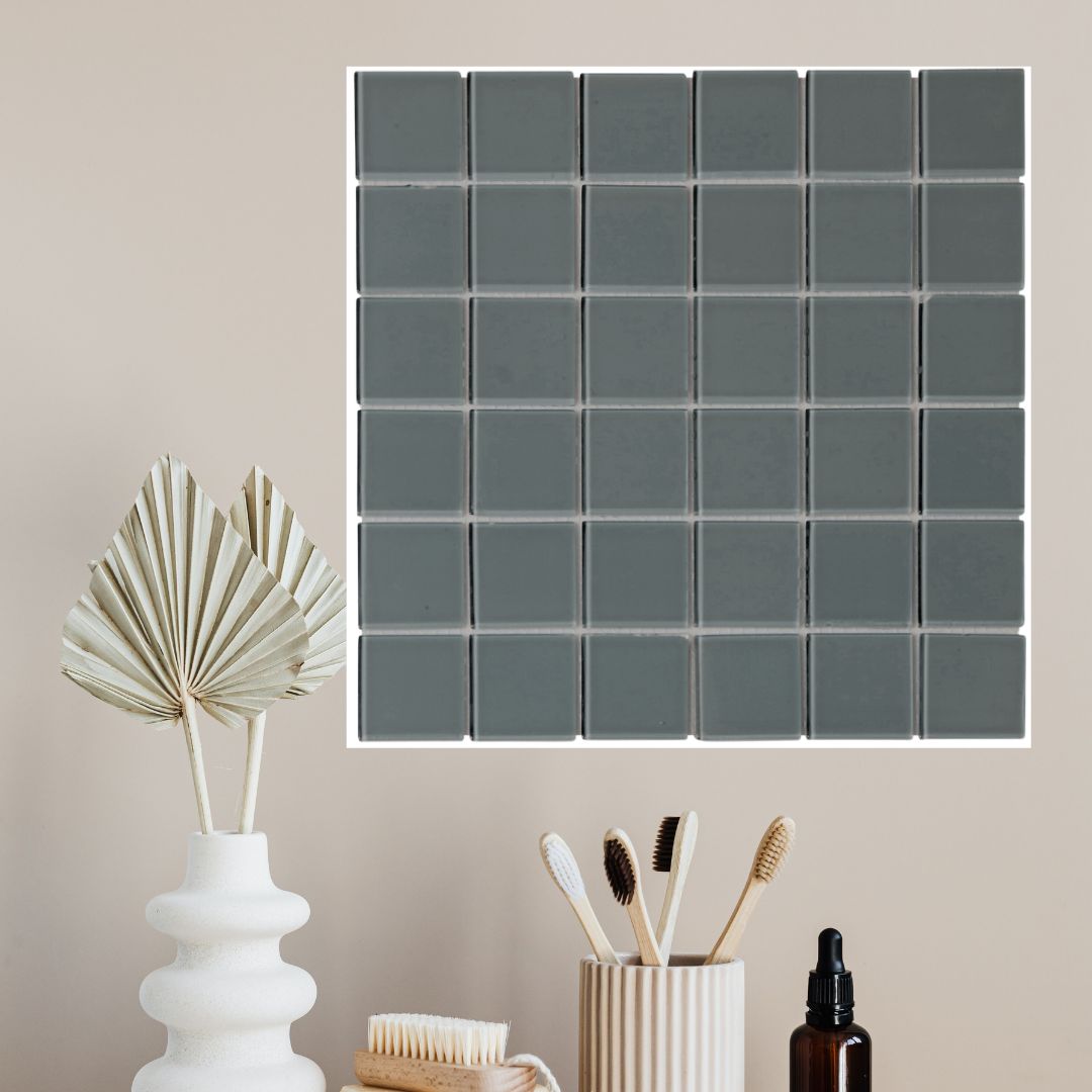 Decor Tiles - Charcoal Glass