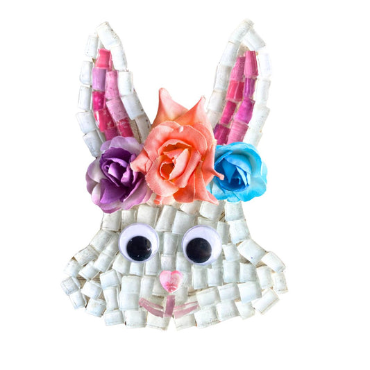 Mosaic Craft Kit with Magnet - Girl Bunny (Medium)