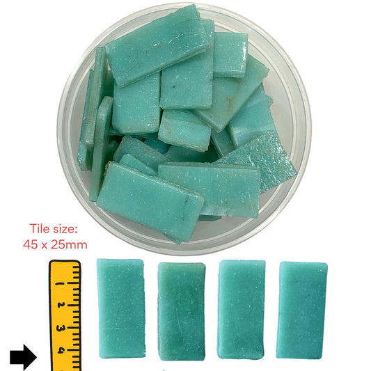 Mosaic Tiles Rustic Whole Soft Turquoise (small tiles for crafting)