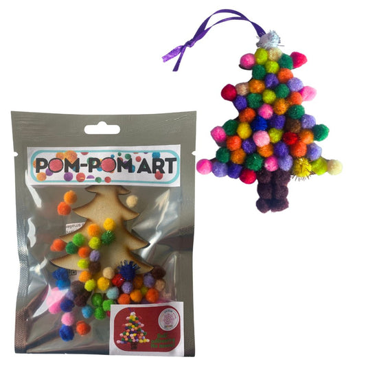 Pom-Pom Art - Xmas Decoration - Tree